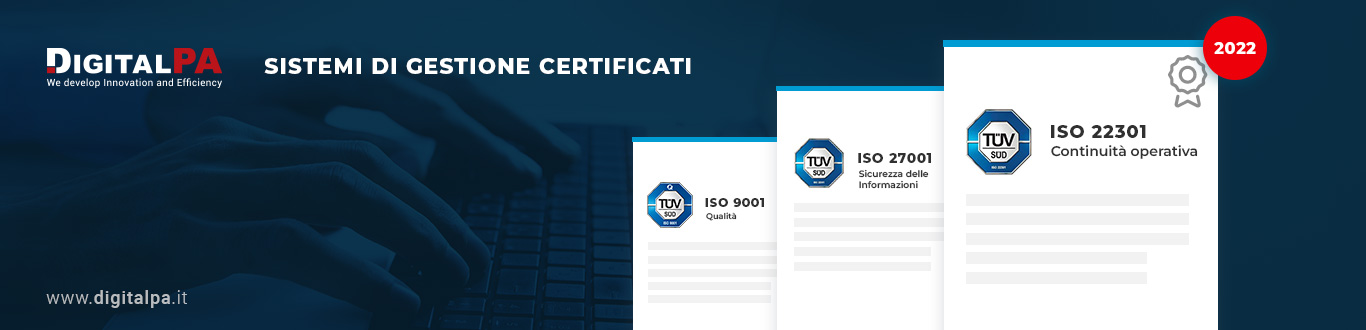 DigitalPA ottiene la certificazione ISO 22301 per la Business Continuity