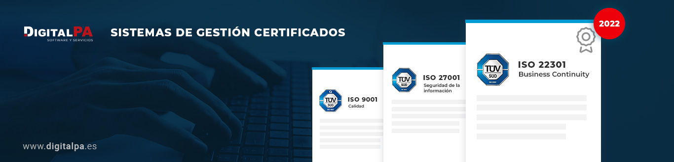 DigitalPA obtiene la certificación ISO 22301 de Continuidad de Negocio