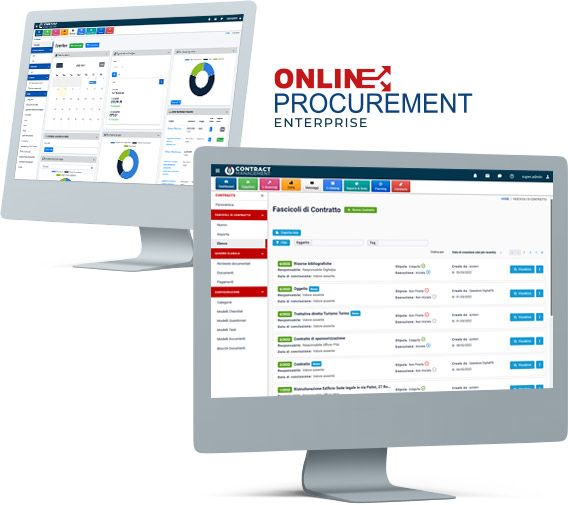 Supplier management software dashboard
