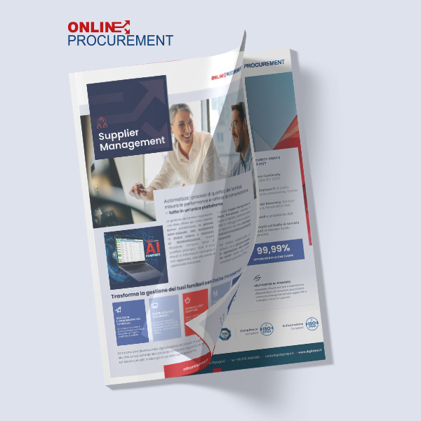 Scarica gratis la brochure sul modulo Supplier Management di Online Procurement